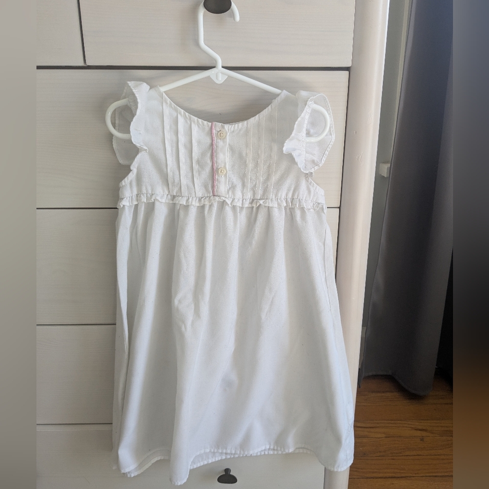 Crewcuts White Ruffled Sleeveless Night Gown Pajama Dress